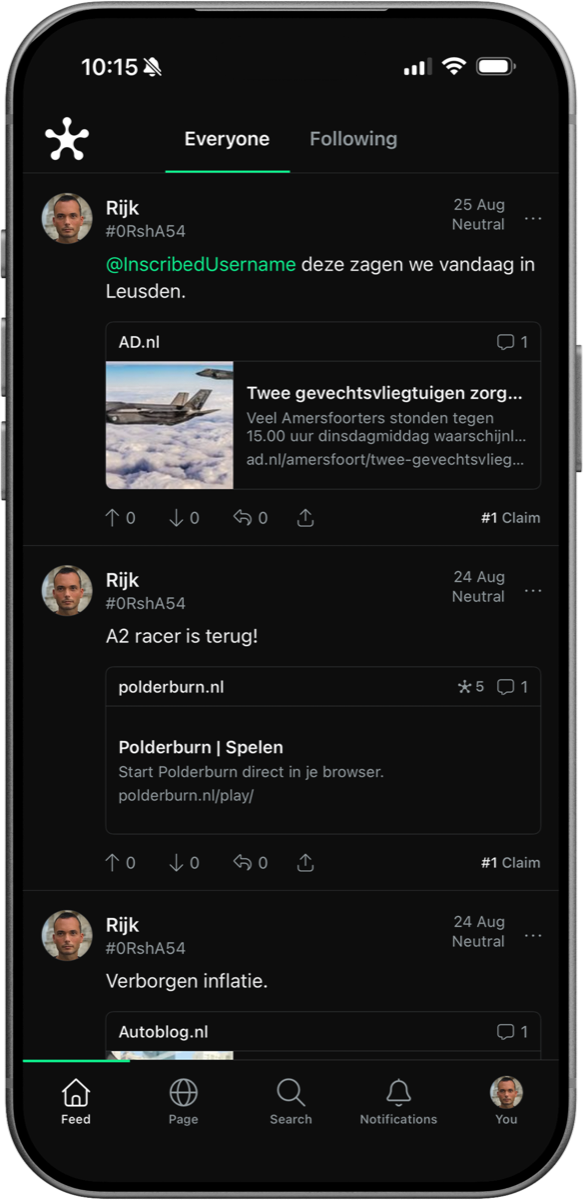 Kekko mobile app on iPhone